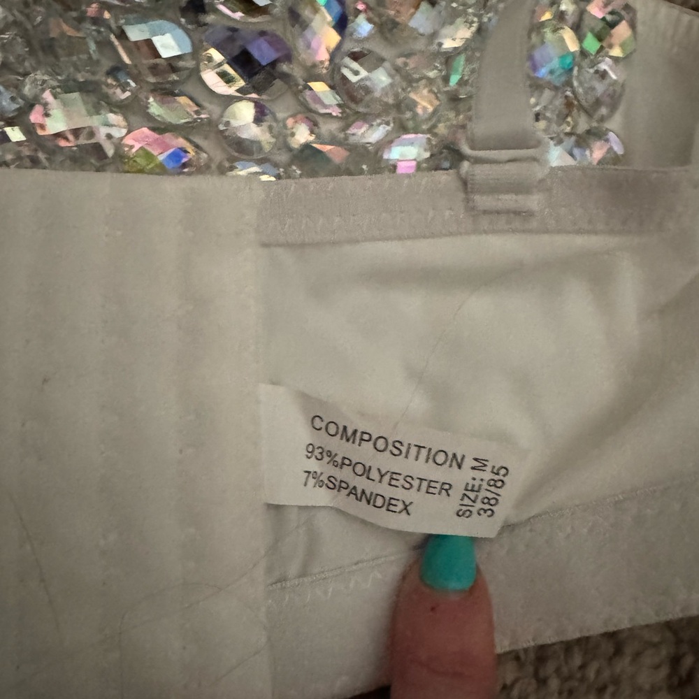 Sparkling Rhinestone Bustier Top - Picture 3 of 4